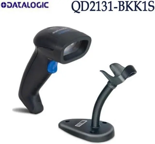 Main image of Datalogic Scanning QD2131-BKK1S QuickScan I QD2131 Handheld Barcode Scanner, 1D Linear Imager, Cable/Stand Kit, USB Kit,, Black