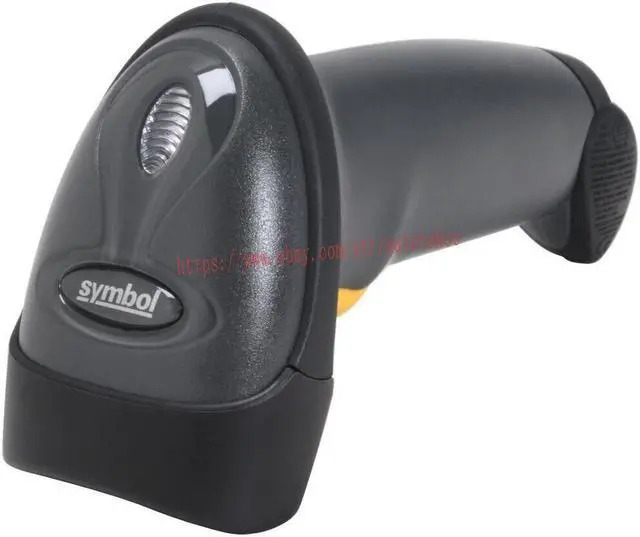 Alt view image 2 of 7 - LS2208 Corded Handheld 1D Laser Barcode Scanner LS2208-SR20007R-NA With USB Cable and Stand - LS2208-SR Black