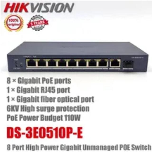 poe hikvision 8 port