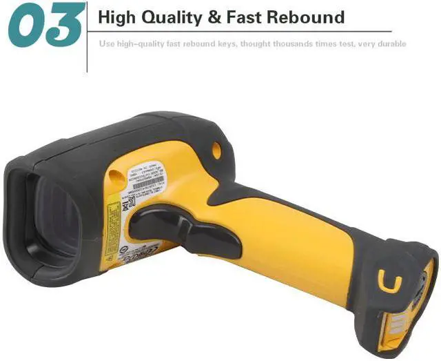 Alt view image 5 of 5 - Zebra (Motorola Symbol) LS3578-FZ Bar Code Reader - Wireless Connectivity - 36 scan/s - 45 ft Scan Distance - 1D - Laser with integrated Bluetooth, with Charging Cradle and USB Cord