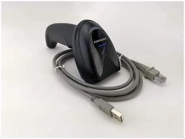 Alt view image 4 of 5 - Datalogic Gryphon GD4590-BK Handheld 2D/1D Barcode Scanner with USB Cable