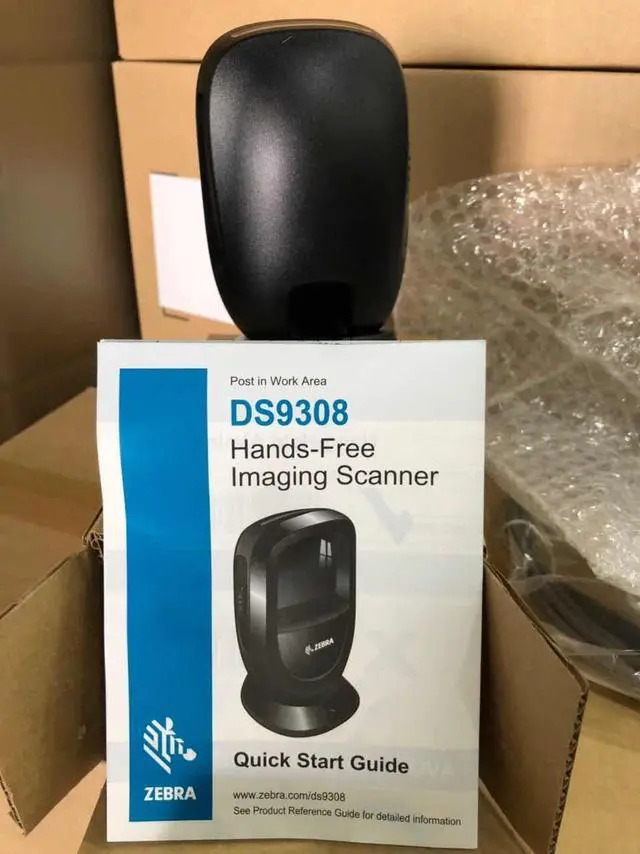 Alt view image 3 of 4 - Zebra DS9308 Hands-Free 1D 2D QR USB Barcode Scanner Kit DS9308-SR00004ZZCN