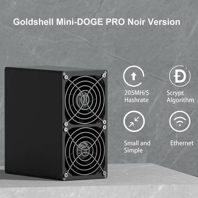Main image of New Super Slience Goldshell MiniDoge Pro LTC & Doge Miner 205MH/s 220W Home Use with PSU