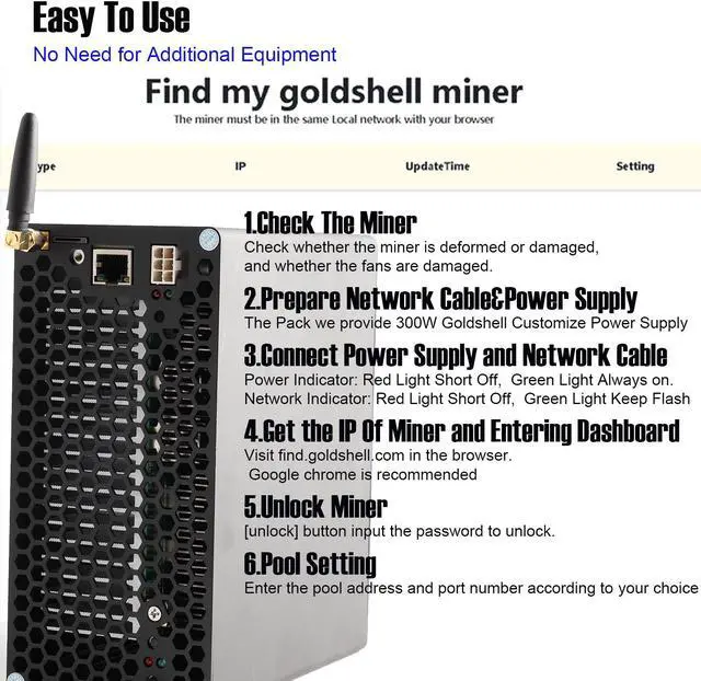Alt view image 5 of 6 - New Super Slience Goldshell MiniDoge Pro LTC & Doge Miner 205MH/s 220W Home Use with PSU
