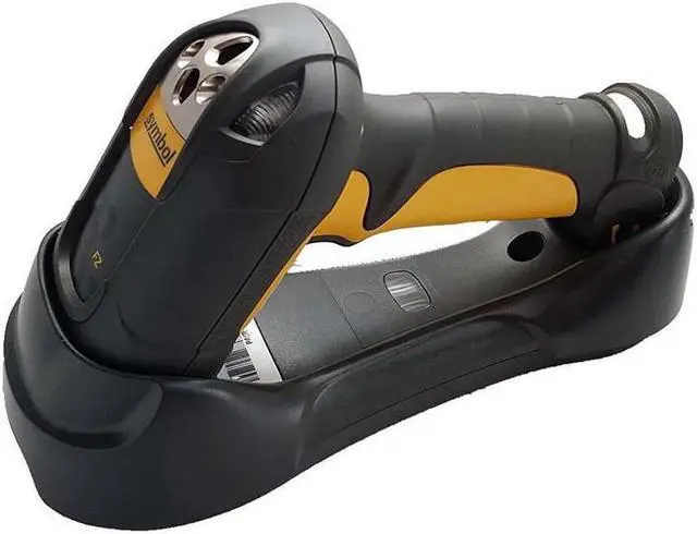 Main image of Zebra LS3578 (Motorola) Symbol LS3578-FZBU0100UR Barcode Scanner (Yellow) - LS3578-FZ USB Kit with Cradle