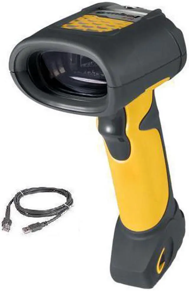 Alt view image 3 of 3 - Zebra LS3578 (Motorola) Symbol LS3578-FZBU0100UR Barcode Scanner (Yellow) - LS3578-FZ USB Kit with Cradle