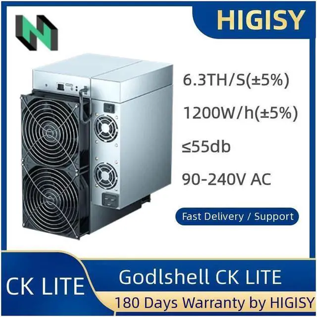 Alt view image 3 of 5 - New Release CK-Lite Miner CKB Miner 6.3TH/s 1200W Nervous Network powerful and quiet