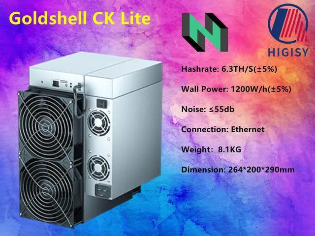 Alt view image 4 of 4 - New Goldshell CK LITE Miner CKB Miner Machine 6.3TH/s 1200W Nervous Network Miner Better than CK BOX / CK5 / CK6