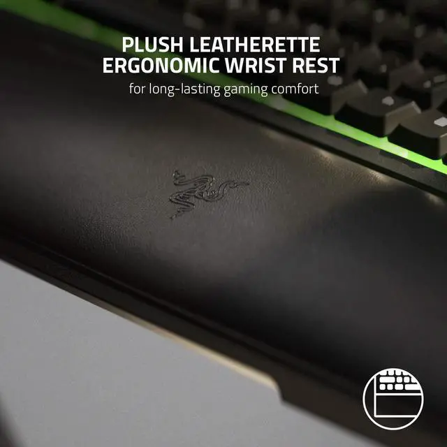 Alt view image 6 of 7 - Razer Ornata V2 Gaming Keyboard: Hybrid Mechanical Key Switches - Customizable Chroma RGB Lighting - Individually Backlit Keys - Detachable Plush Wrist Rest - Programmable Macros
