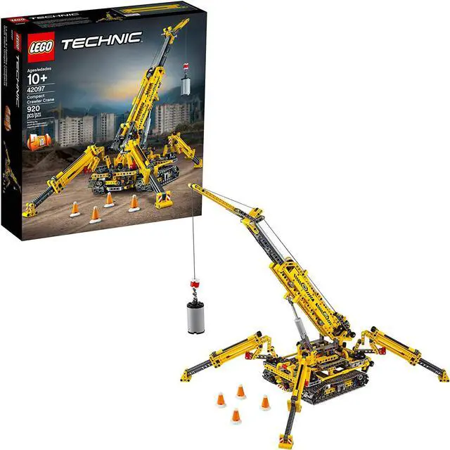 Alt view image 10 of 14 - LEGO Technic 42097 Compact Crawler Crane 920 Piece Construction Building Set