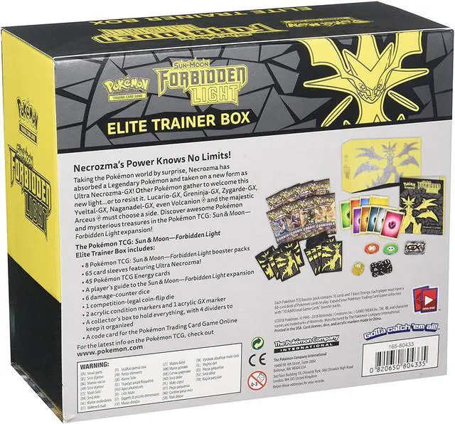 Alt view image 3 of 5 - Pokemon TCG: Sun & Moon - Forbidden Light Elite Trainer Box