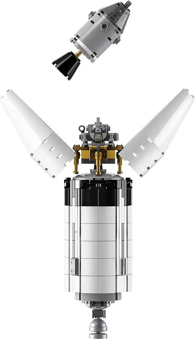 Alt view image 10 of 11 - LEGO Saturn V 21309 LEGO Ideas Nasa Apollo Saturn V 21309 Building Kit (1969 Piece) age 14 years and up