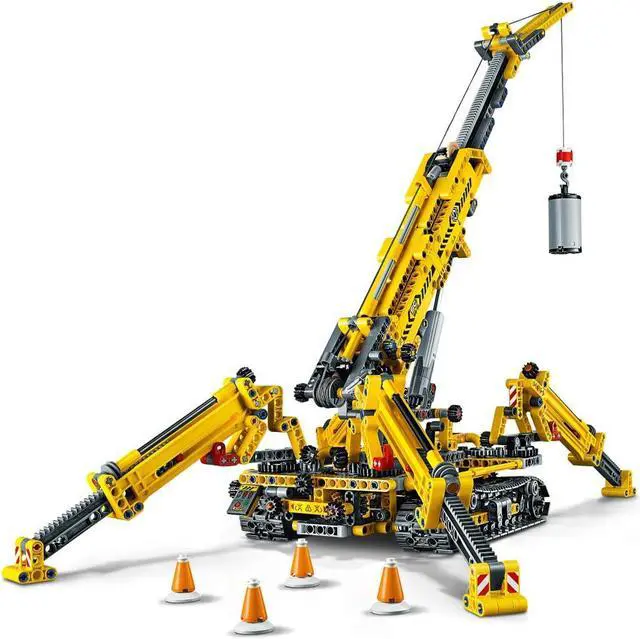 Alt view image 12 of 14 - LEGO Technic 42097 Compact Crawler Crane 920 Piece Construction Building Set