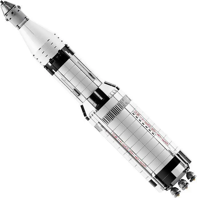 Alt view image 9 of 11 - LEGO Saturn V 21309 LEGO Ideas Nasa Apollo Saturn V 21309 Building Kit (1969 Piece) age 14 years and up