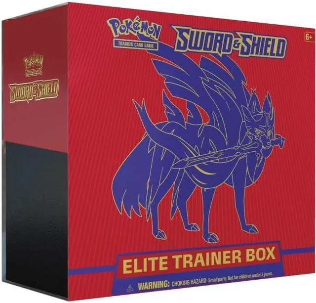 Main image of Pokemon TCG: Sword & Shield Elite Trainer Box [Zacian] - SWSH01: Sword & Shield Base Set