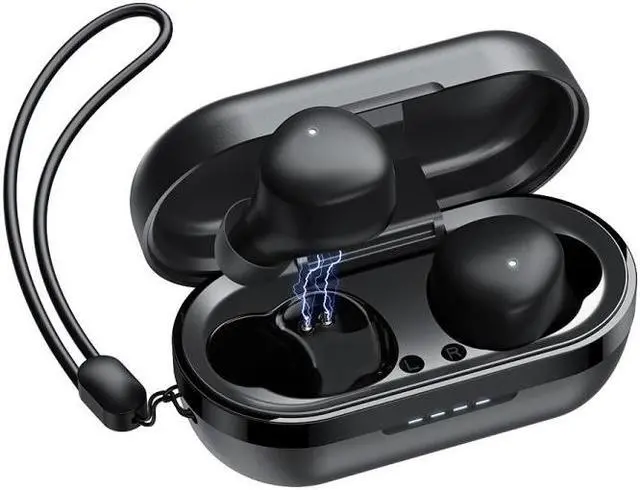Main image of JOYROOM JR-TL1 Pro TWS Touch Bluetooth Earphone with Charging Box & Lanyard (Black)