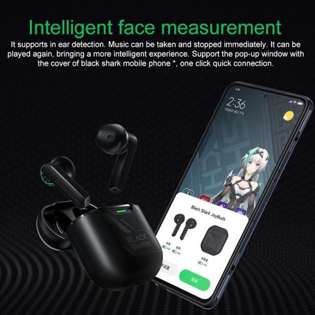 Alt view image 3 of 7 - Black Shark Noise Reduction True Wireless Bluetooth Earphone (White)