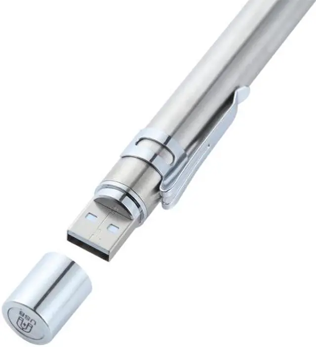 Alt view image 4 of 4 - Flashlight Pupil Pen Light Yellow White Dual Light Source Dental Light LED Stainless Steel Morning Inspection Light Flashlight Pupil Pen Light (Black) (Black )