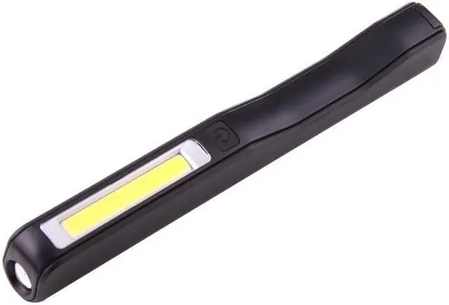 Alt view image 4 of 7 - 100LM High Brightness Pen Shape Work Light / Flashlight, White Light , COB LED 2-Modes with 90 Degree Rotatable Magnetic Pen Clip (Blue) Black
