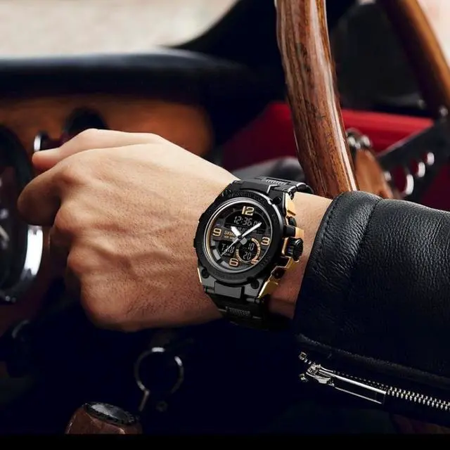 Alt view image 6 of 7 - SKMEI 1452 Outdoor Sports Electronic Watch Multifunctional Waterproof Watch (ArmyGreen)