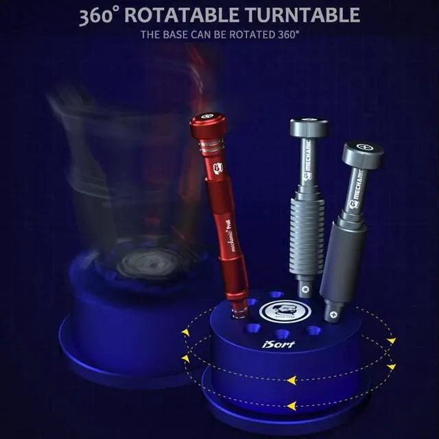 Alt view image 5 of 7 - Mechanic iSort 9 Hole Screwdriver Storage Socket