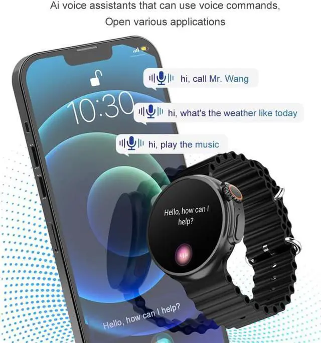 Alt view image 4 of 7 - K9 Ultra Pro 1.39 inch Silicone Band IP67 Waterproof Smart Watch Support Bluetooth Call / NFC (Black)