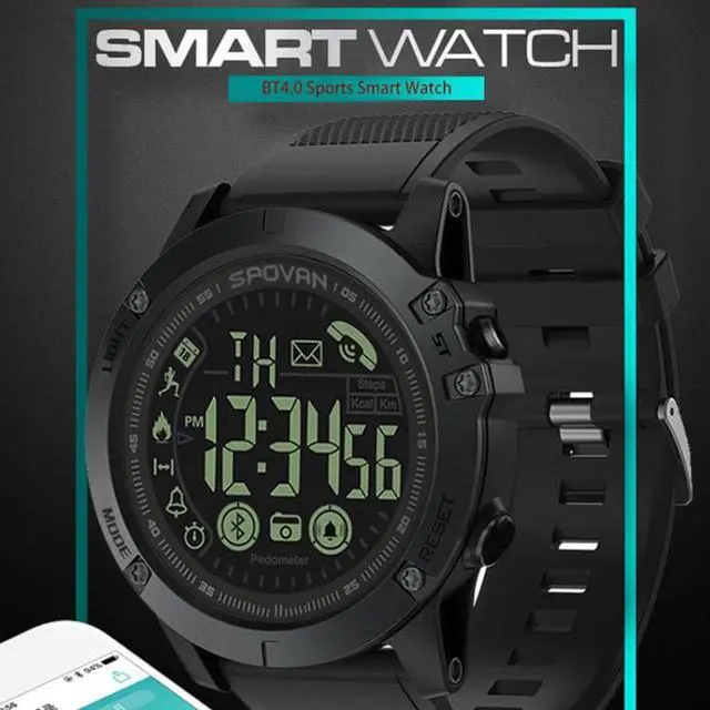 Alt view image 6 of 7 - PR1-2 1.24 inch IP68 Waterproof Sport Smart Watch, Support Bluetooth / Sleep Monitor / Call Reminder (Red)