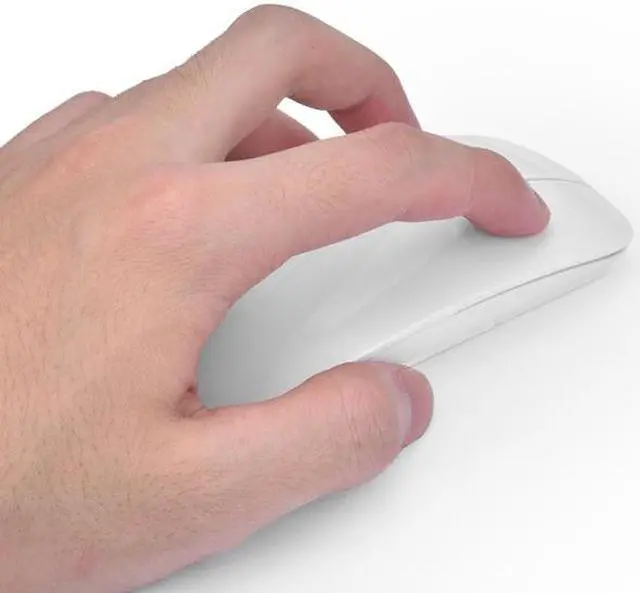 Alt view image 5 of 6 - MF-822 2.4G Wireless Mouse 4 Keys Mute Office Ultra-Thin Mouse (Black)