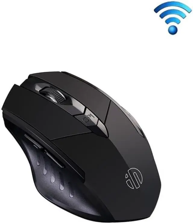 Main image of Inphic A1 6 Keys 1000/1200/1600 DPI Home Gaming Wireless Mechanical Mouse, Colour: Black Wireless+Bluetooth 4.0+Bluetooth 5.0 Black Wireless+Bluetooth 4.0+Bluetooth 5.0