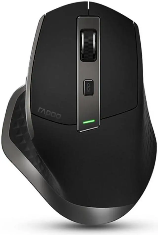 Alt view image 2 of 7 - Rapoo MT750 Pro 3200 DPI Bluetooth Wireless Mouse Gaming Laptop Large-hand Mouse, Support Qi Wireless Charging (Black)