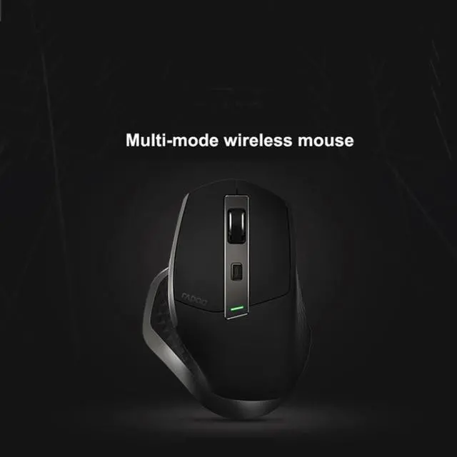Alt view image 5 of 7 - Rapoo MT750 Pro 3200 DPI Bluetooth Wireless Mouse Gaming Laptop Large-hand Mouse, Support Qi Wireless Charging (Black)