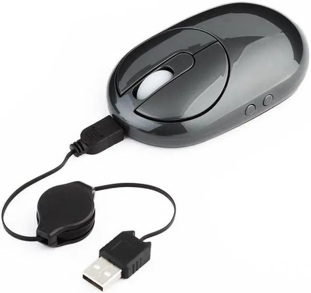Alt view image 3 of 6 - MZ-012 2.4G 1200 DPI Wireless Rechargeable Optical Mouse with 3 Ports USB HUB / Charging Dock (Silver)