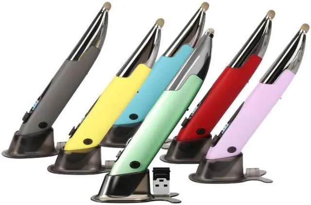 Alt view image 2 of 7 - PR-A18 2.4G Charge Mouse Pen Handwritten Glow Wireless Mouse Pen (Purple)
