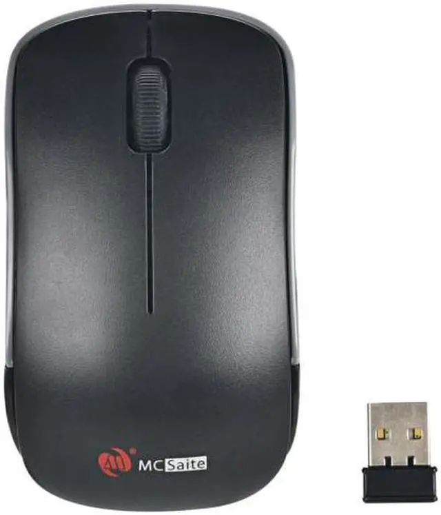 Alt view image 2 of 5 - MC Saite MC-367 2.4GHz Wireless Mouse with USB Receiver for Computer PC Laptop (White)