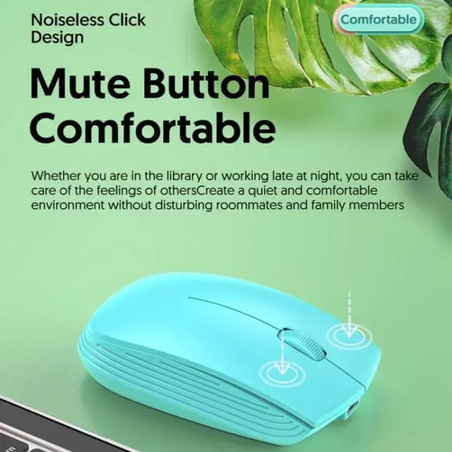 Alt view image 3 of 6 - 811 3 Keys Laptop Mini Wireless Mouse Portable Optical Mouse, Spec: Battery Version (Black) Battery Version (Black)