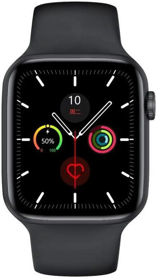 Alt view image 4 of 7 - W26 1.75 inch IPS Color Screen Smart Watch, Life Waterproof, Support Temperature Monitoring/Heart Rate Monitoring/Blood Pressure Monitoring/Sleep Monitoring (Black)