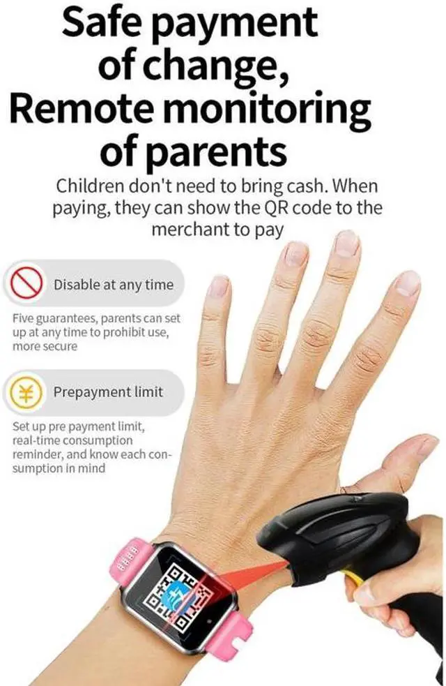 Alt view image 5 of 7 - W5 1.54 inch Full-fit Screen Dual Cameras Smart Phone Watch, Support SIM Card / GPS Tracking / Real-time Trajectory / Temperature Monitoring, 1GB+16GB 1GB+16GB (Black Blue)