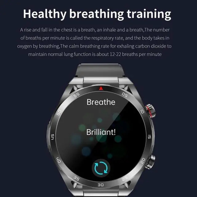 Alt view image 7 of 7 - ET450 1.39 inch IP67 Waterproof Silicone Band Smart Watch, Support ECG / Non-invasive Blood Glucose Measurement ET450 (Blue) (Blue) Black