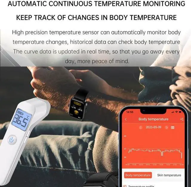 Alt view image 6 of 7 - ET540 1.91 inch IP67 Waterproof Silicone Band Smart Watch, Support ECG / Non-invasive Blood Glucose Measurement ET540 (Black) (Black)