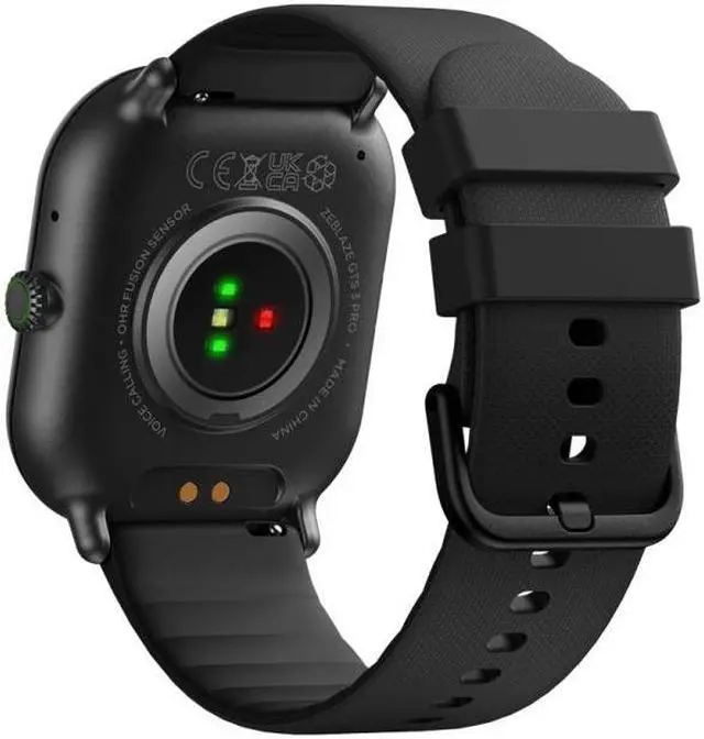 Alt view image 2 of 7 - Zeblaze GTS 3 Pro IP68 1.97inch HD Fitness Smart Watch (Black)