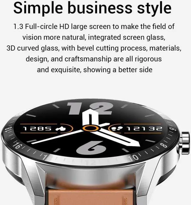 Alt view image 5 of 7 - G20 1.3 inch IPS Color Screen IP67 Waterproof Smart Watch, Support Blood Oxygen Monitoring / Sleep Monitoring / Heart Rate Monitoring, Style: Silicone Strap(Grey) (Grey)