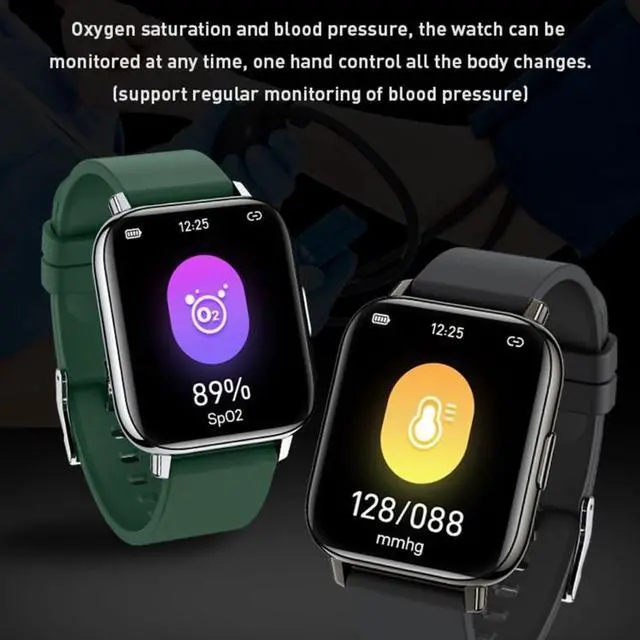 Alt view image 3 of 7 - Rowatch 2S 1.65 inch TFT Screen Smart Watch, Support Blood Pressure Monitoring/Sleep Monitoring 2S (Black) (Black)