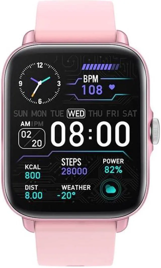 Main image of LOANIY Y22 Heart Rate Monitoring Smart Bluetooth Watch, Color: Pink Pink