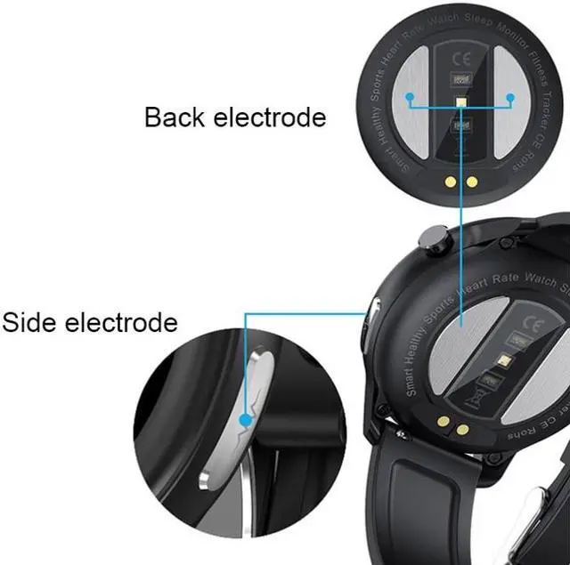 Alt view image 6 of 7 - LOANIY E80 1.3 Inch Heart Rate Detection Smart Watch, Color: Brown Leather Brown Leather