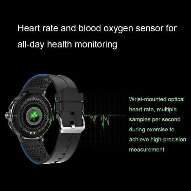 Alt view image 4 of 7 - Wearkey E15 1.28 Inch Smart Heart Rate Monitoring Touch Screen Watch (Orange)