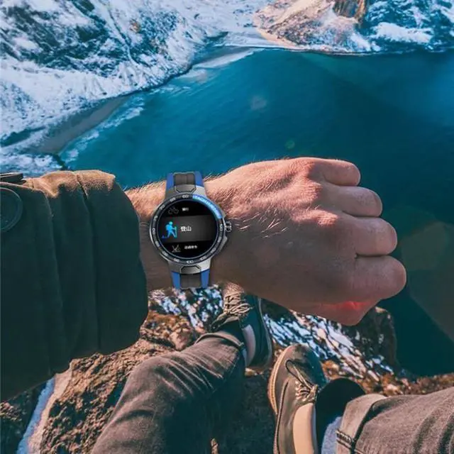 Alt view image 7 of 7 - Wearkey E15 1.28 Inch Smart Heart Rate Monitoring Touch Screen Watch (Orange)