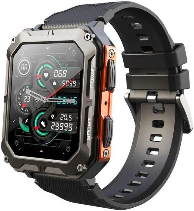 Main image of C20 Pro 1.83 Inch IP68 Waterproof Bluetooth Call Three-Proof Smart Sports Watch (Orange)