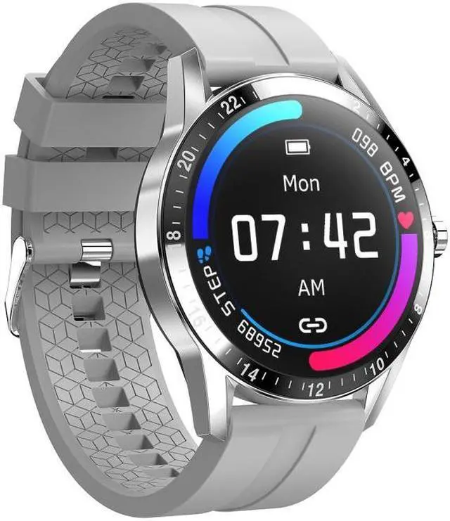 Main image of G20 1.3 inch IPS Color Screen IP67 Waterproof Smart Watch, Support Blood Oxygen Monitoring / Sleep Monitoring / Heart Rate Monitoring, Style: Silicone Strap(Grey) (Grey)
