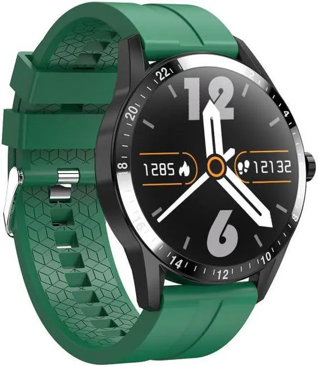 Main image of G20 1.3 inch IPS Color Screen IP67 Waterproof Smart Watch, Support Blood Oxygen Monitoring / Sleep Monitoring / Heart Rate Monitoring, Style: Silicone Strap(Grey) (Green)