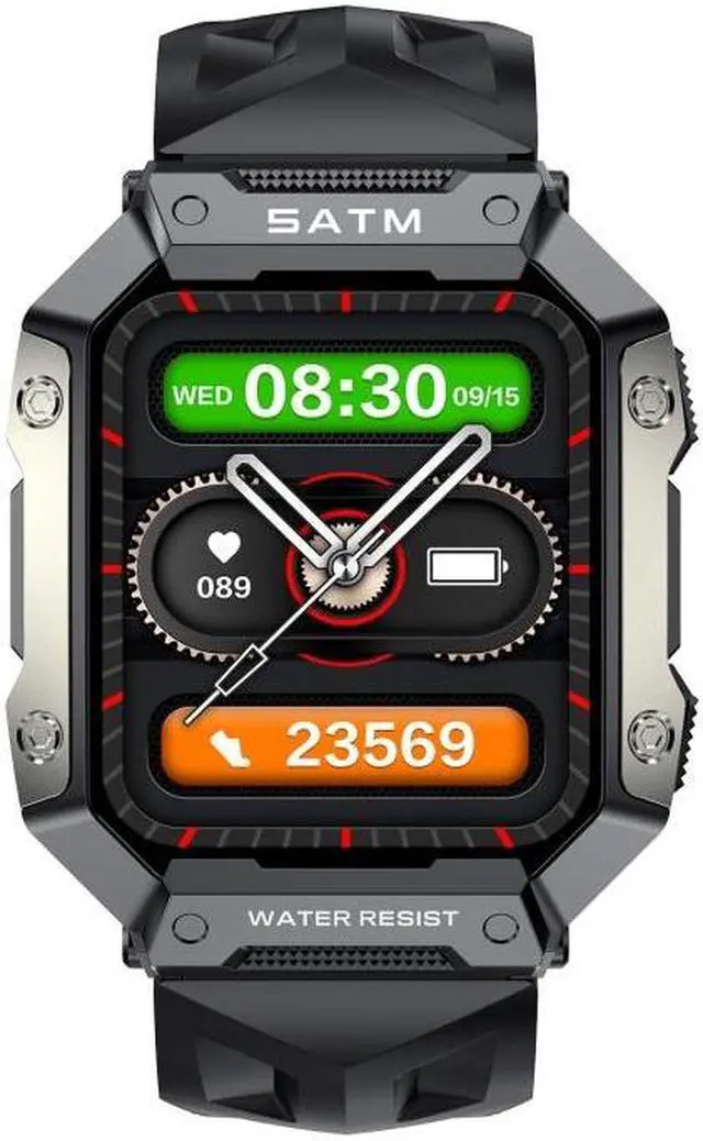 Main image of PG333 1.91 inch Waterproof Smart Sports Watch Support Heart Rate Monitoring / Blood Pressure Monitoring (Black)